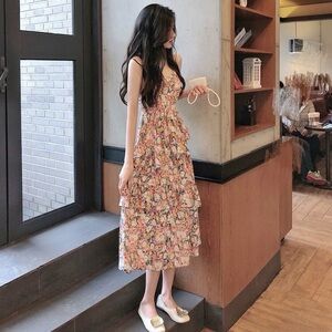 Floral Sleeveless Maxi Dress